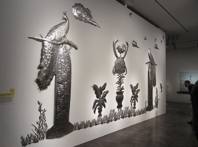 Untitled 1 (Peacock with Missiles) by Adeela Suleman