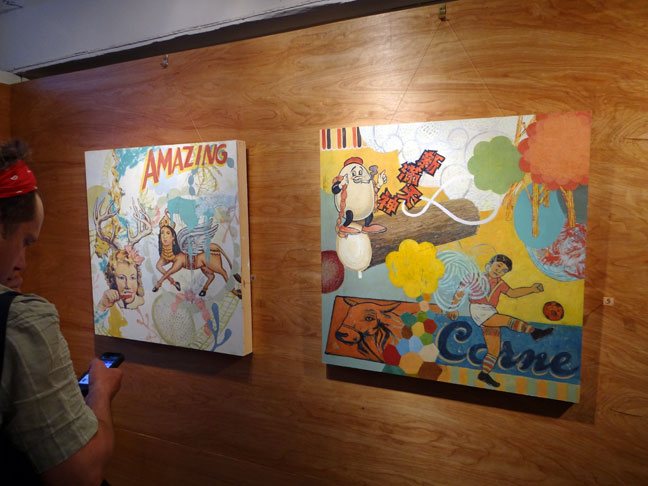 Bob Stang, Lisa Beerntsten and Tony Speirs art